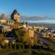 Photo de la ville de Québec avec le Château Frontenac en arrière-plan.